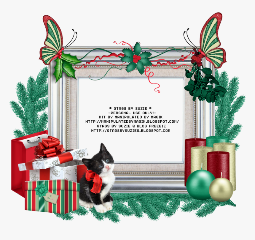 Clip Black And White Library Beautiful Christmas Background - Christmas Ornament, HD Png Download
