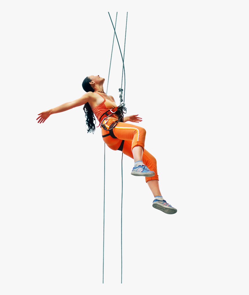 People Rock Climbing Png, Transparent Png
