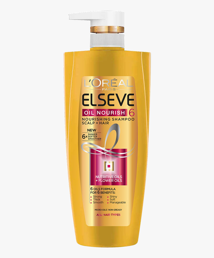 Transparent Shampoo Clipart - L Oreal Elseve 6 Oil Nourish Shampoo, HD Png Download
