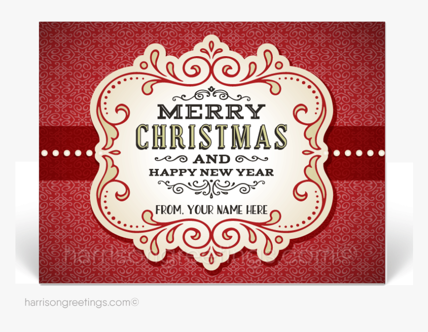 Vintage Christmas Holiday Postcards For Customers [pc645] - Label, HD Png Download