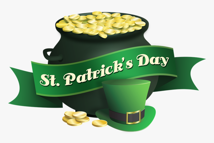 St Patrick S Day, Saint Patricks Day, Pot Of Gold - Saint Patrick's Day Png, Transparent Png