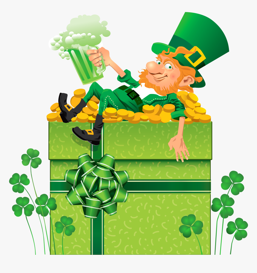 Transparent Saint Patrick S Day Png - Leprechaun St Patrick Png, Png Download