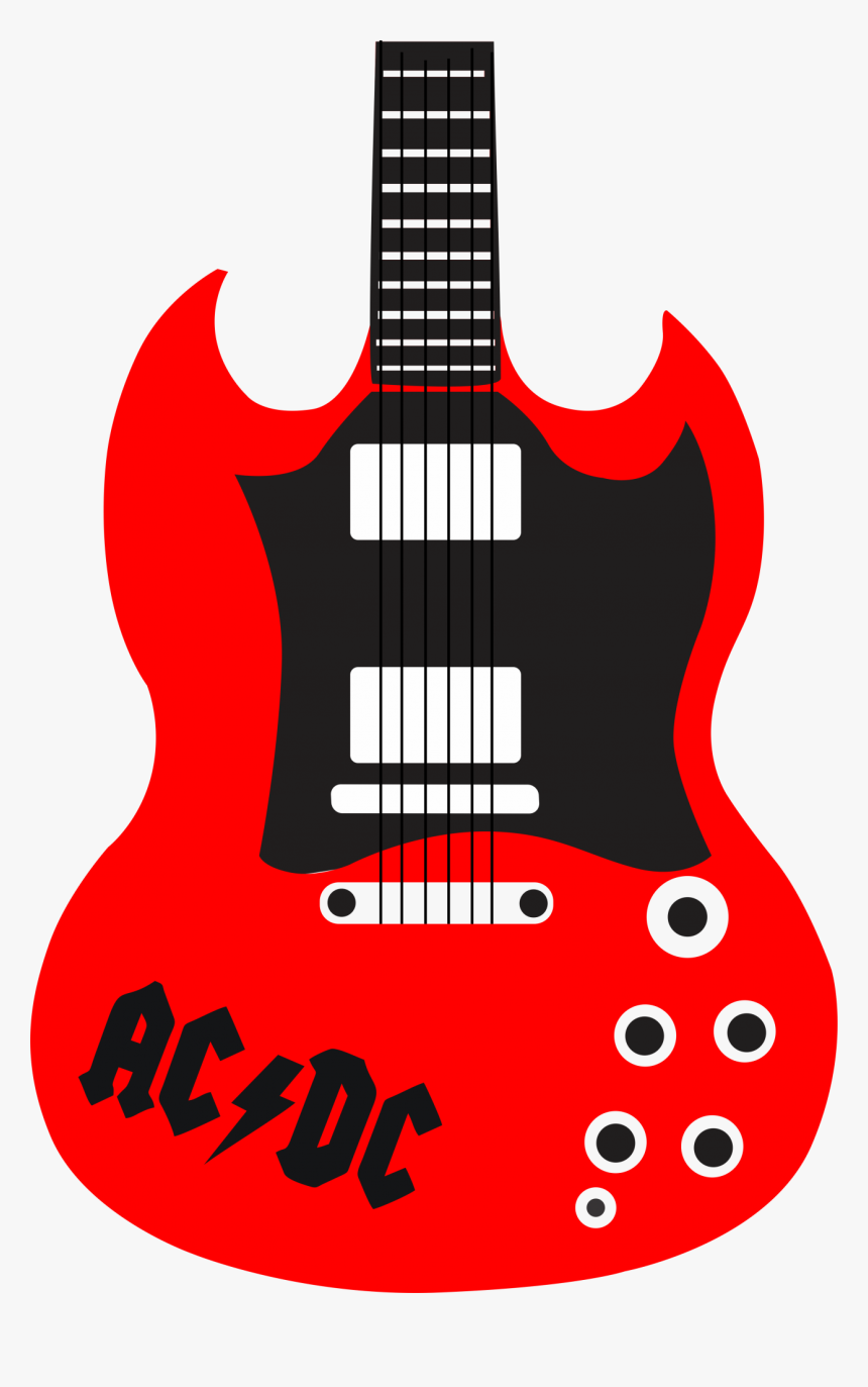 Guitar Gibson Sg Brands - Guitar Gibson Sg Vector, HD Png Download