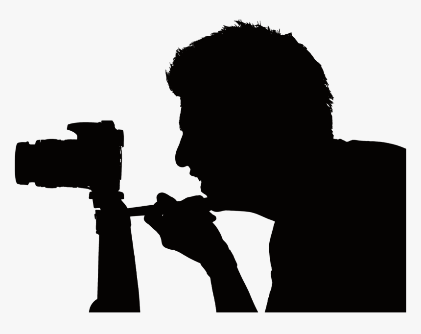 Person Taking Photo Silhouette, HD Png Download