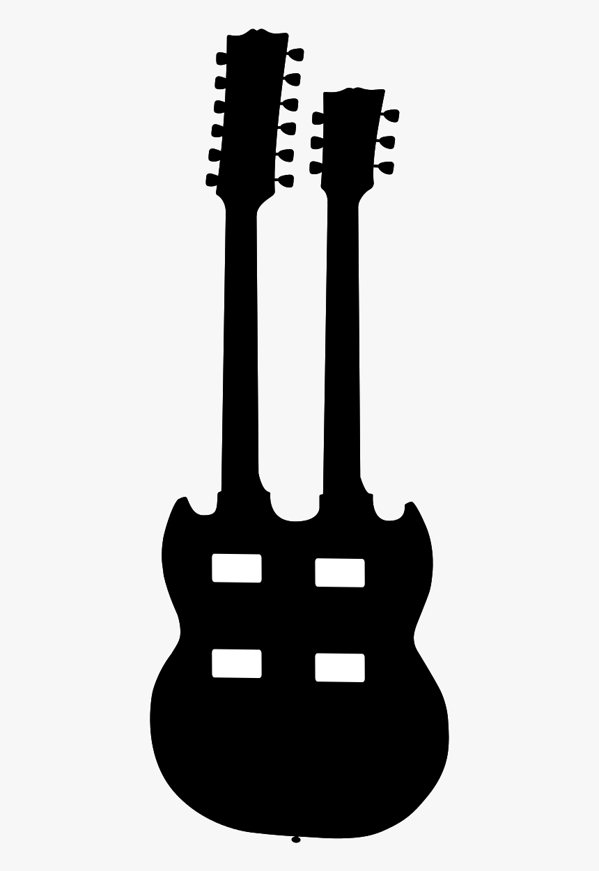 File Gibson Sg Double - Bass Guitar, HD Png Download