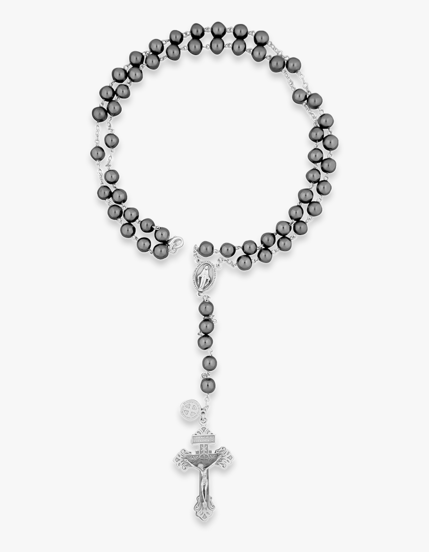 Hematite Rosary Beads - Rosary Beads Transparent, HD Png Download