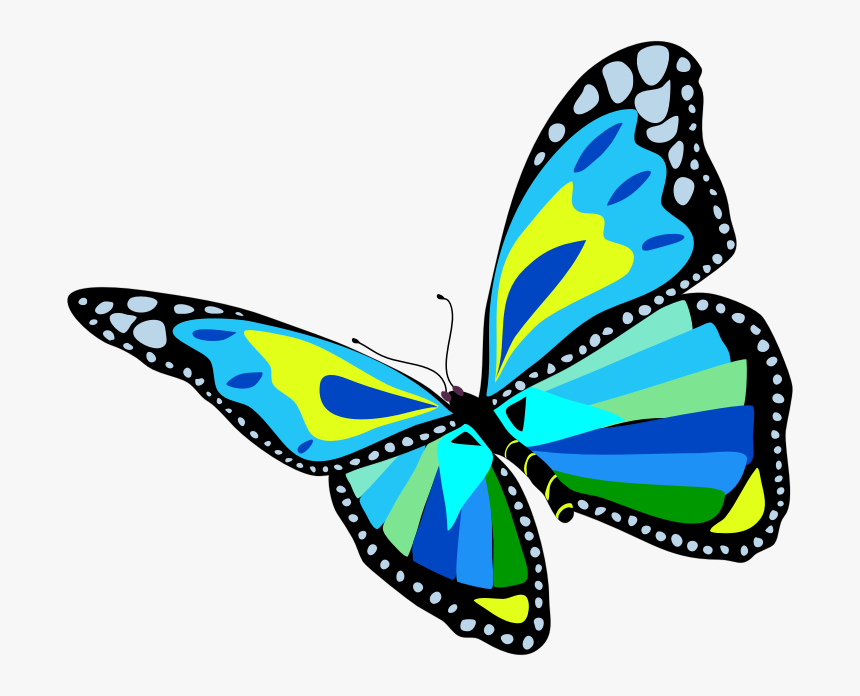 Flying Butterfly Png Images - Colorful Flying Butterfly Clipart, Transparent Png