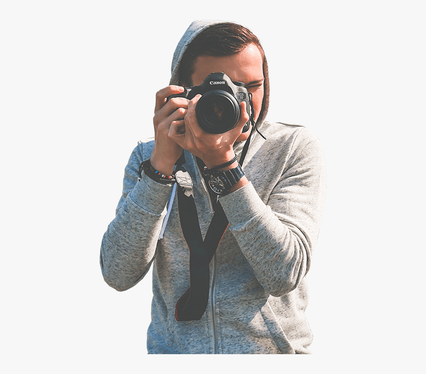 Camera Png Hd With Photographer, Transparent Png
