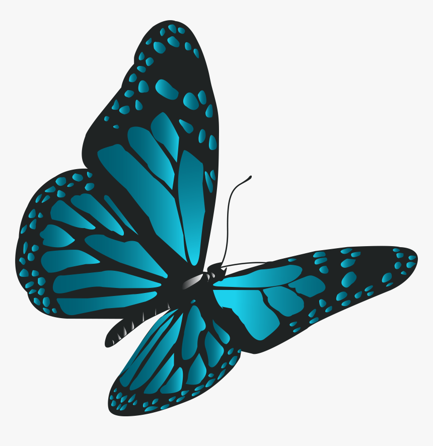 Blue Butterfly Png Clip Art, Transparent Png