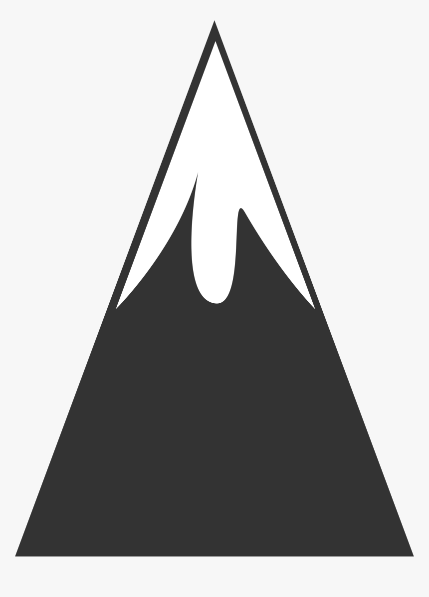 High Clipart Mountain - Clipart Mountain Peak One Mountain, HD Png Download