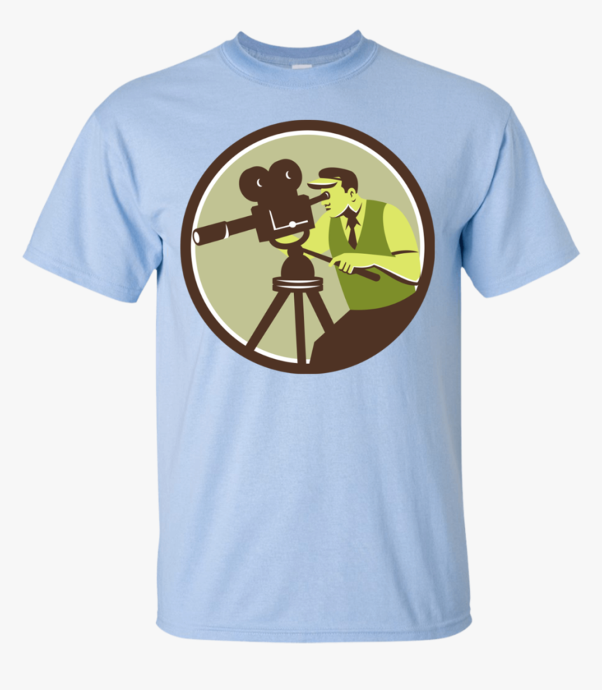Cameraman Director Vintage Camera Retro T-shirt - Dustin Stranger Things Shirt, HD Png Download