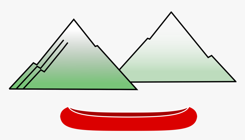Canoe With Big Image - Canoe Side View Clipart, HD Png Download