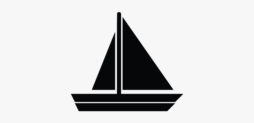 Motor Boat Png Black And White - Sail, Transparent Png
