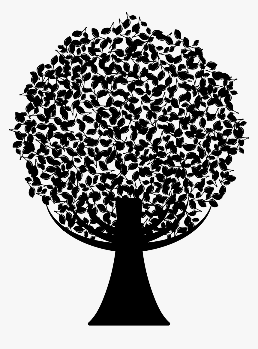 Tree Silhouette Clip Art - Arvore Abstrata Png, Transparent Png