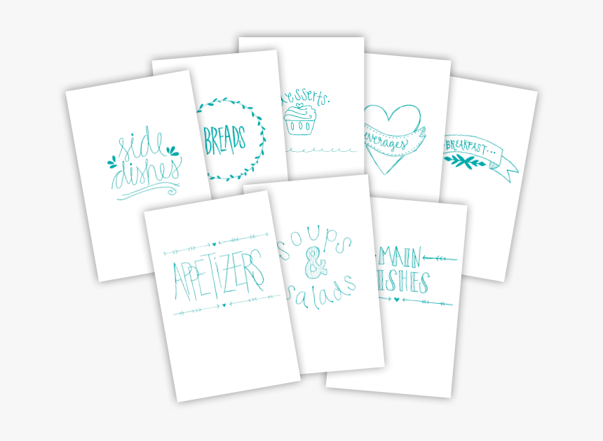 Custom Cookbook Dividers - Paper, HD Png Download