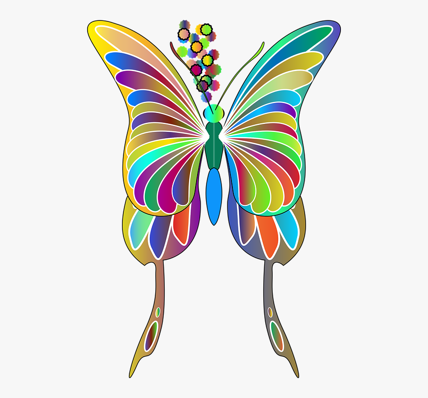 Butterfly, Animal, Insect, Flying, Wings, Colorful - Butterfly, HD Png Download