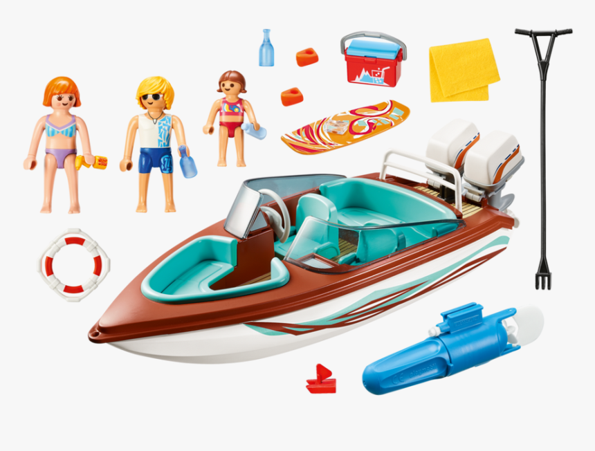 Transparent Mountain Clip Art Png - Playmobil Speedboat, Png Download