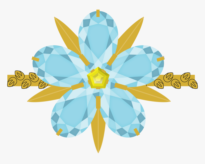 Mountain Forget Me Not Ring With Different Metals Clipart - Illustration, HD Png Download