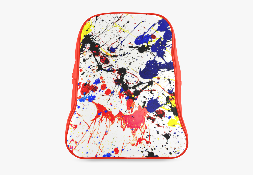 Blue & Red Paint Splatter School Backpack/large - Red And Blue Paint Splatter Background, HD Png Download