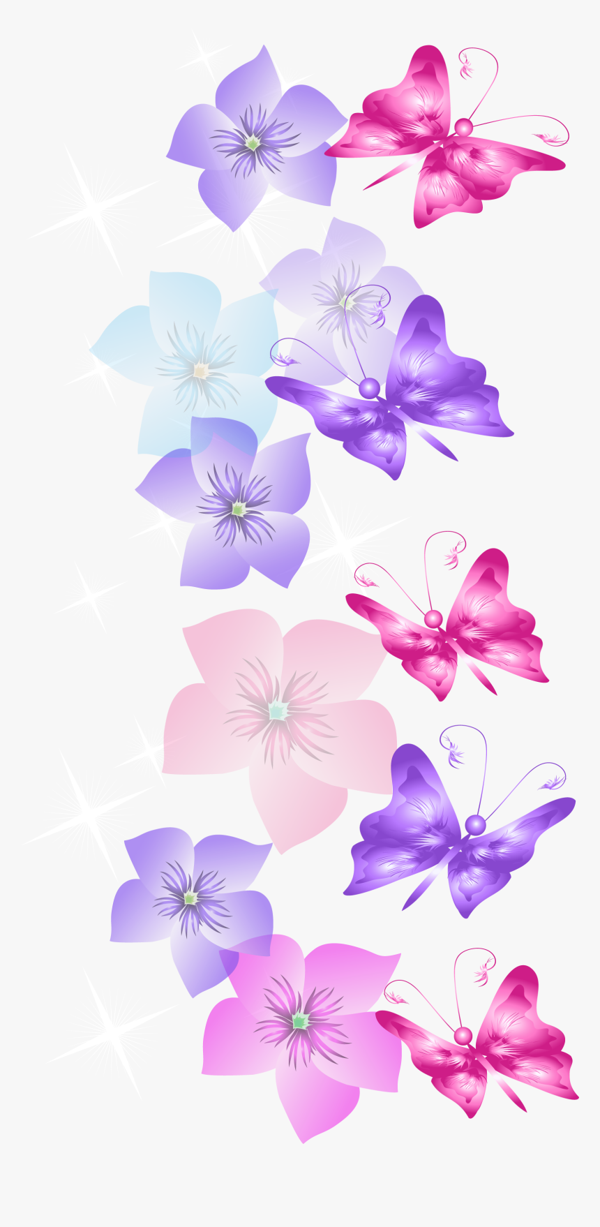 Rainbow Butterfly Png Border - Papito Dios Te Quiero Dar Las Gracias, Transparent Png