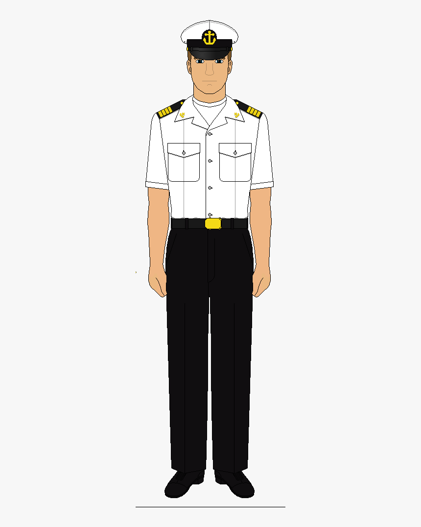 Black And White Navy Uniform, HD Png Download