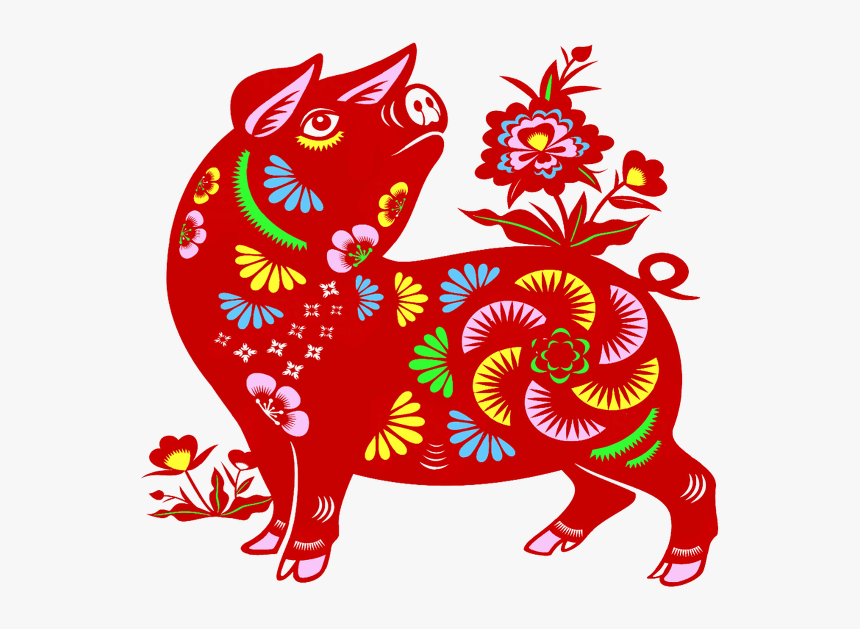 Year Of The Pig Art, HD Png Download