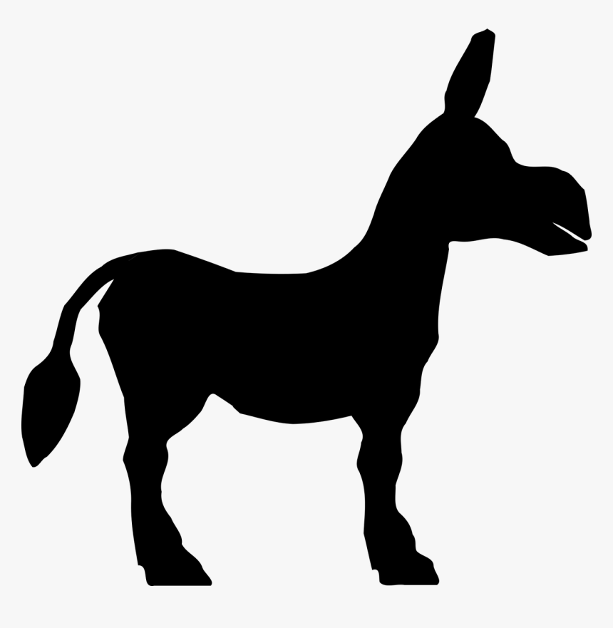 Silhouette Of Donkey, HD Png Download
