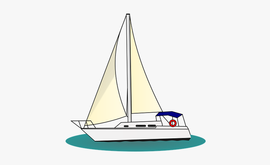 Boat, Sailing, Sail, Ship, Nautical, Sea, Water - Free Clip Art Yacht, HD Png Download