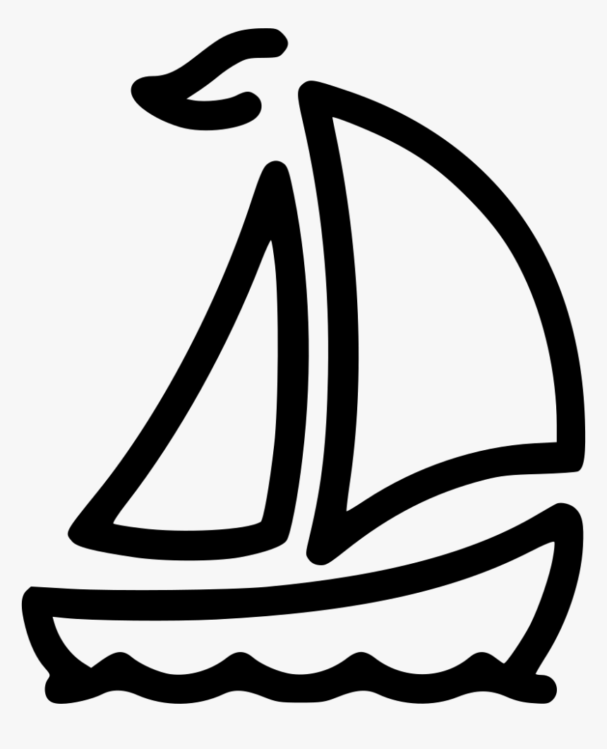 Ship Boat Yacht Sail Travel - Sail Icon, HD Png Download