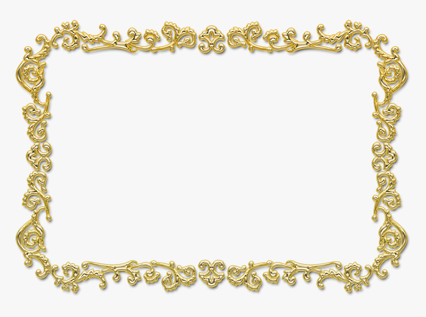 Rectangular Gold Photo Frame Png Transparent - Transparent Photo Frame Png, Png Download
