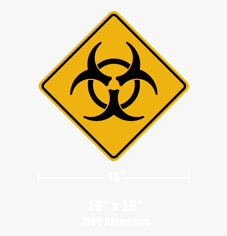 Biohazard Warning Plaque - Infection Hazard, HD Png Download