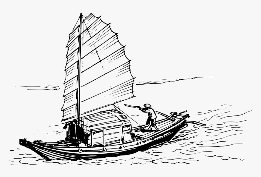 Sampan Svg Clip Arts - Yangtze Boatman, HD Png Download