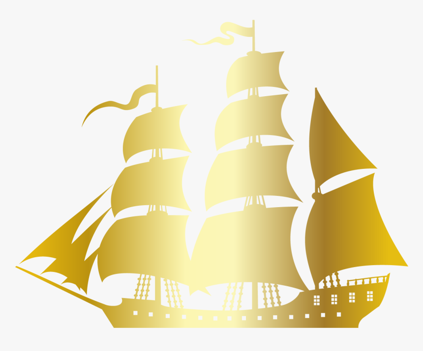 Sailing Ship Silhouette Sailboat - Youth Managers Foundation, HD Png Download