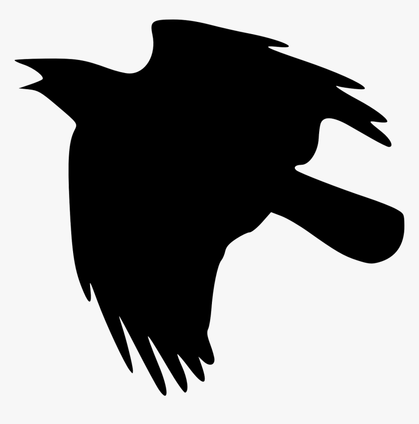 Crow Flying Up Svg Clip Arts - Crow Clip Art, HD Png Download