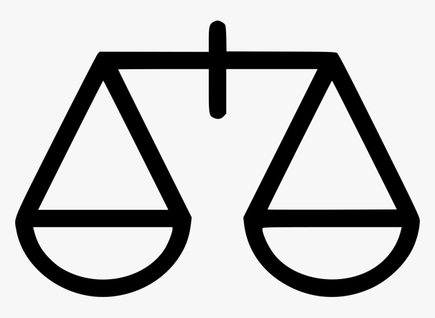 Scale Of Justice Png - Balance Icon Png, Transparent Png