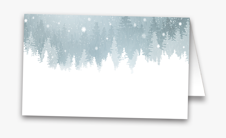 Winter Snowflake Wedding Escort Seating Cards - Spruce, HD Png Download