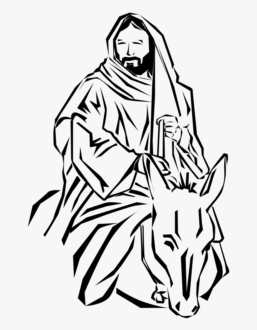 Index Of - Palm Sunday Clip Art Black And White, HD Png Download