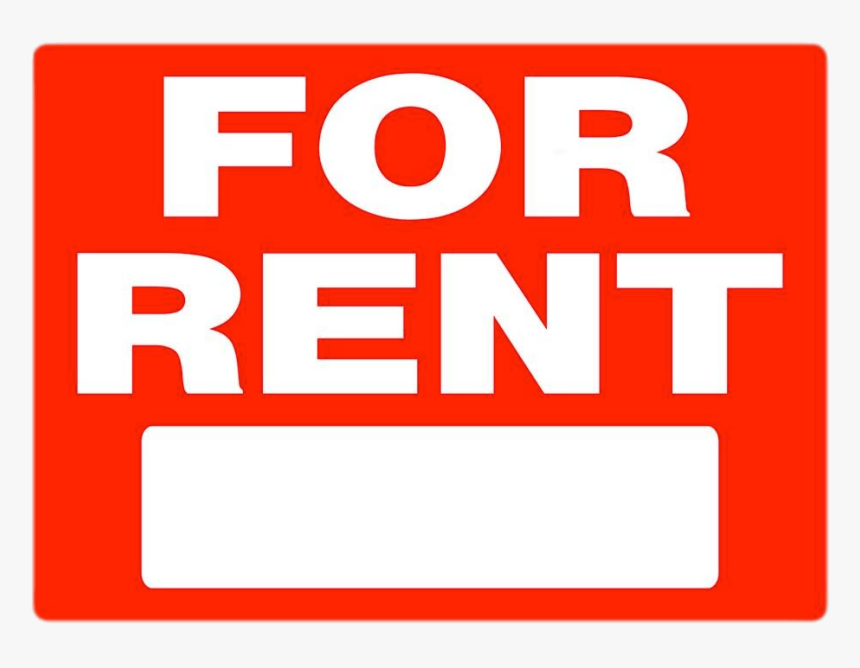 For Rent Rectangular Sign, HD Png Download