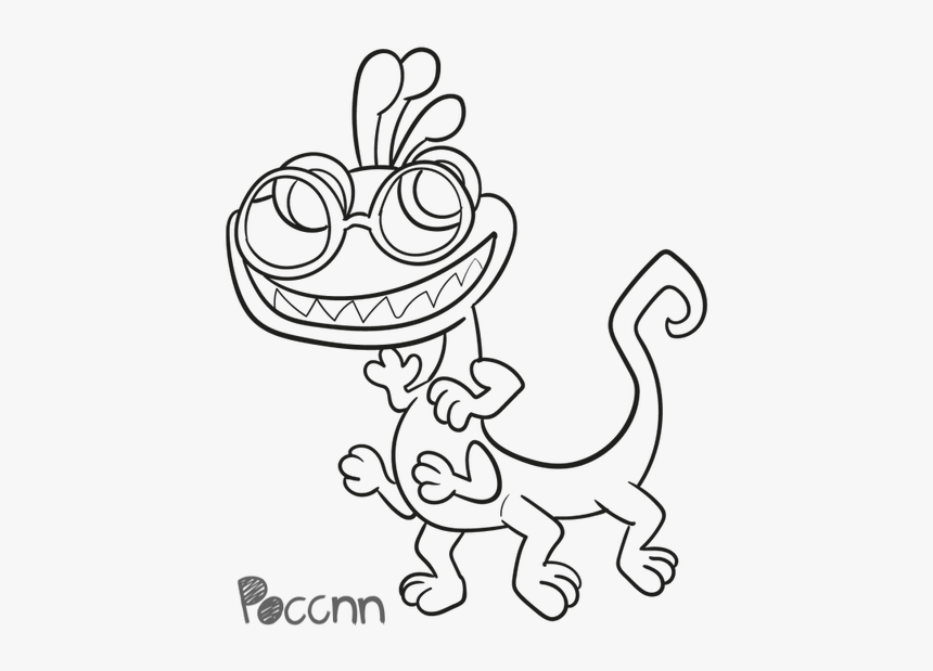 Monsters University Lineart - Cartoon, HD Png Download