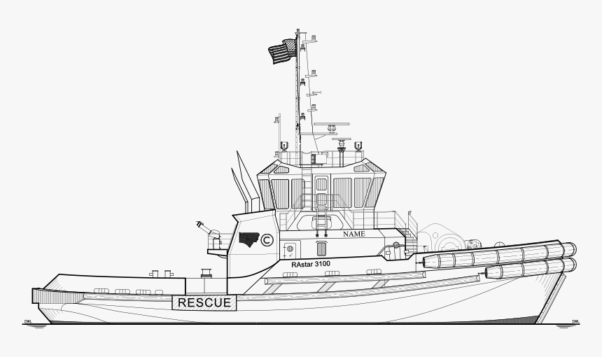 Ship Engineering Drawing - Marine Engineering Ship Drawing, HD Png Download
