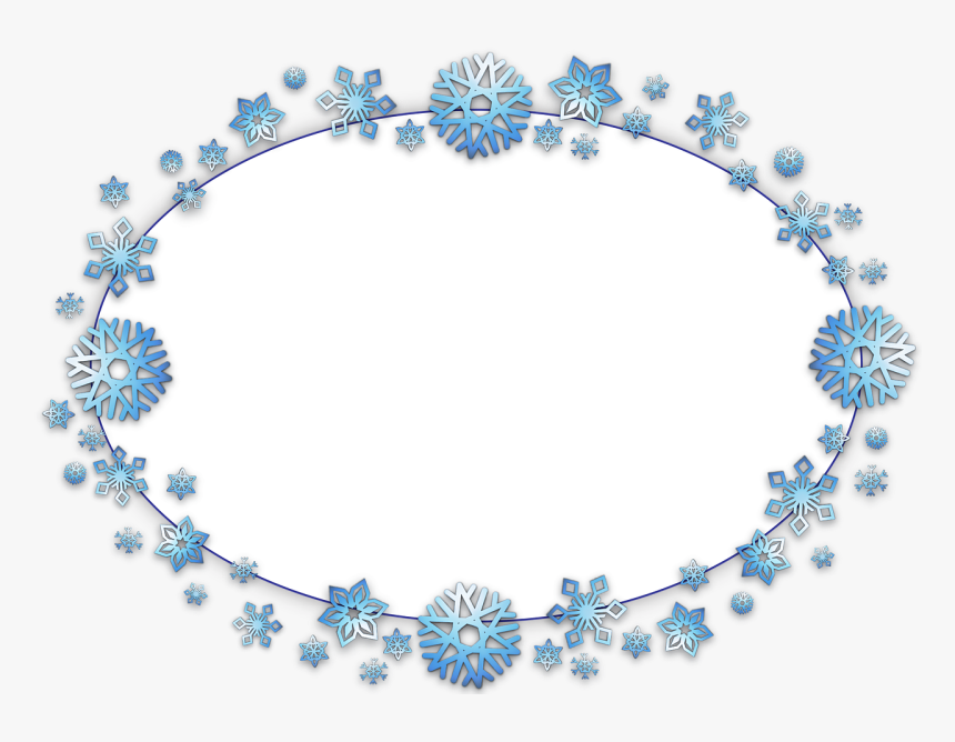 Christmas Frame Oval Png, Transparent Png