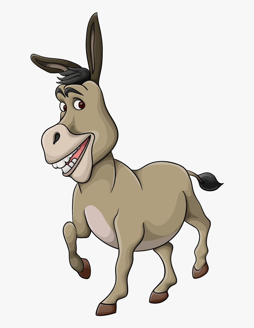 Figure,clip Art,pack Character,tail,art - Donkey From Shrek Drawing, HD Png Download
