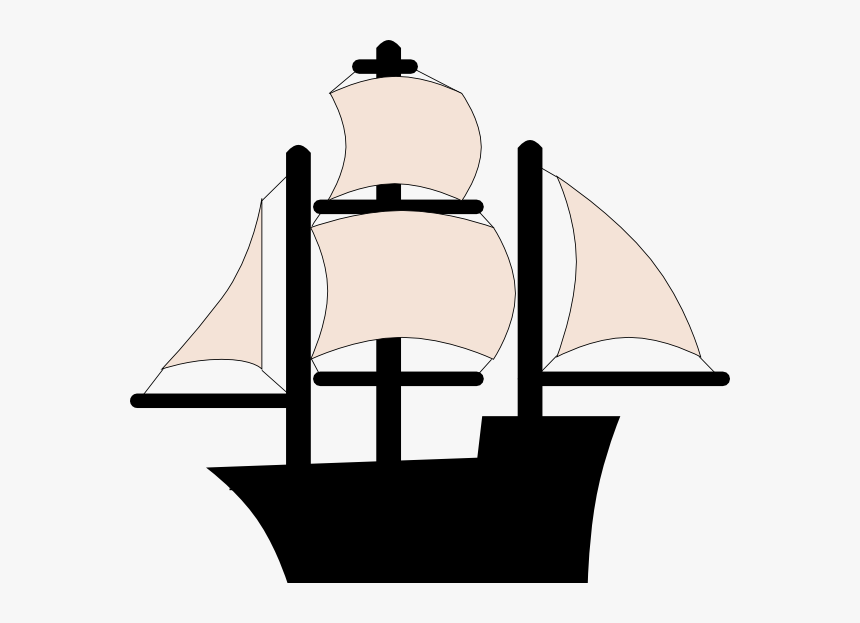 Black Pirate Ship Svg Clip Arts - Ships Clipart, HD Png Download
