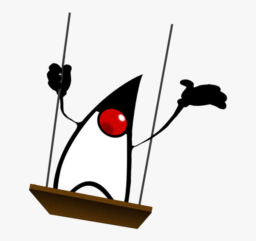 Duke Auf Schaukel - Java Duke, HD Png Download