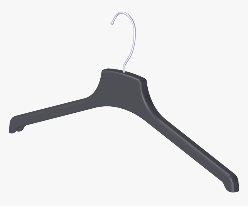 390 Contoured Coat Hanger - Clothes Hanger, HD Png Download