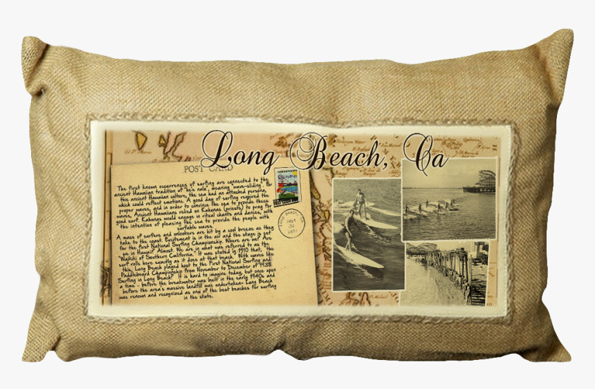 Hcush 0260 Jute Rectangular Cushion - Cushion, HD Png Download