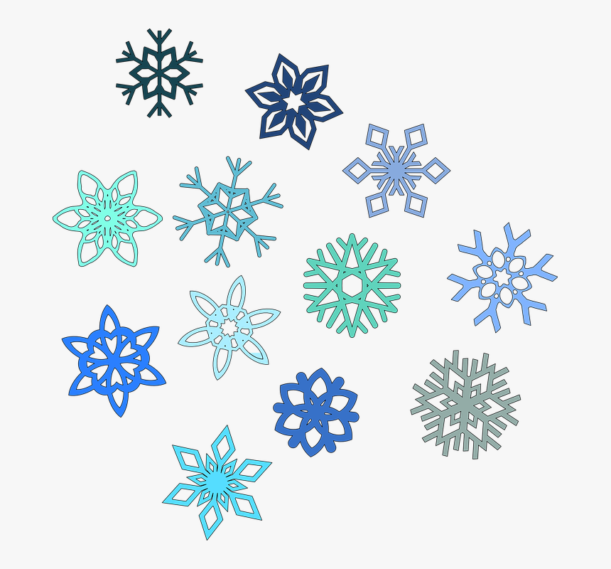 Snowflake Hexagon Snow - Transparent Background Snowflake Clipart, HD Png Download