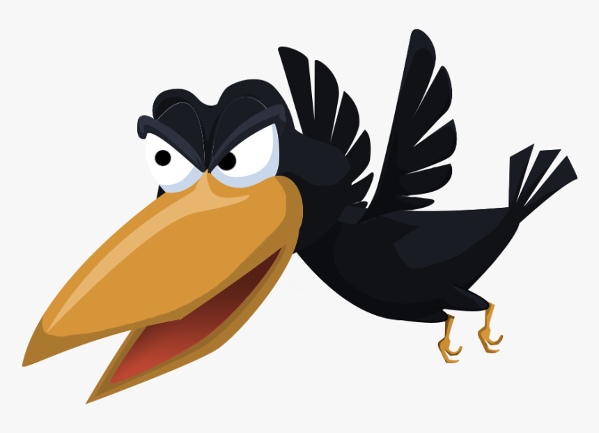 Evil Crow - Crow Images Png Animation, Transparent Png