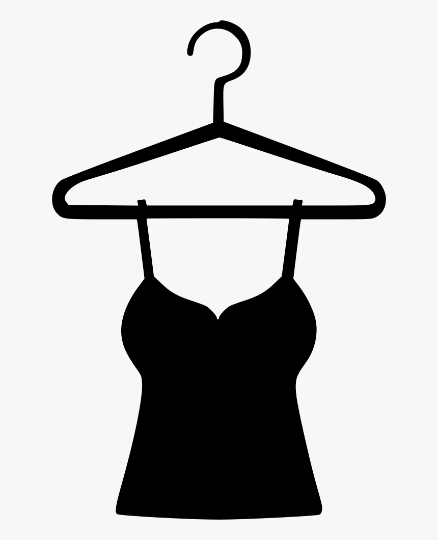 Woman Tshirt Night Dress Comments - Clothes On Hanger Icon Png, Transparent Png