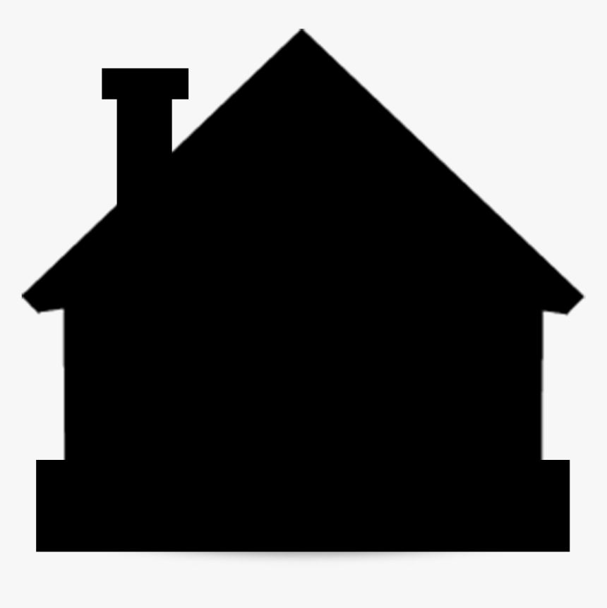 House Silhouette Png Free Download - Black Silhouette Of House, Transparent Png
